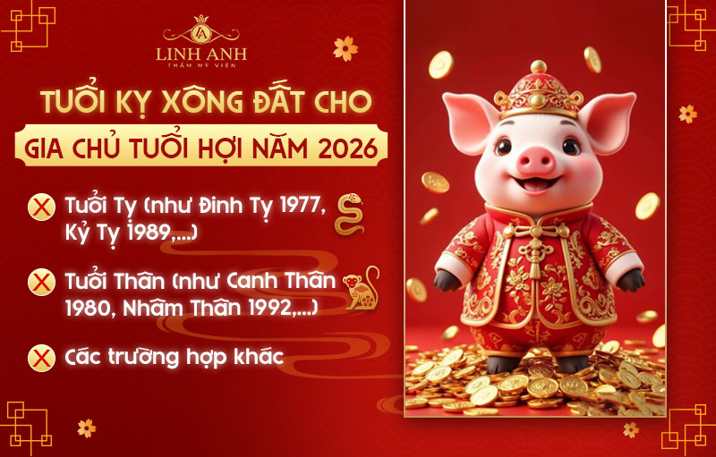 Tuổi KỴ xông đất cho gia chủ tuổi Hợi năm 2026 Tuổi KỴ xông đất cho gia chủ tuổi Hợi năm 2026