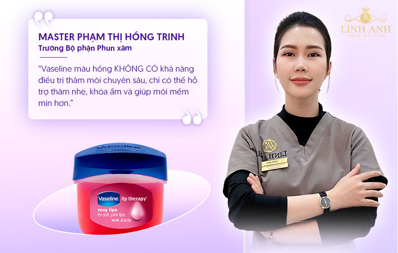 Vaseline hồng có thể hỗ trợ trị thâm môi Vaseline hồng có thể hỗ trợ trị thâm môi