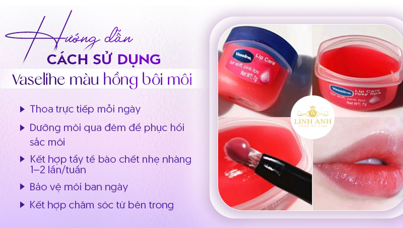 Vaseline hồng giúp hỗ trợ trị thâm môi Vaseline hồng giúp hỗ trợ trị thâm môi