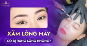 xăm lông mày có bị rụng lông không