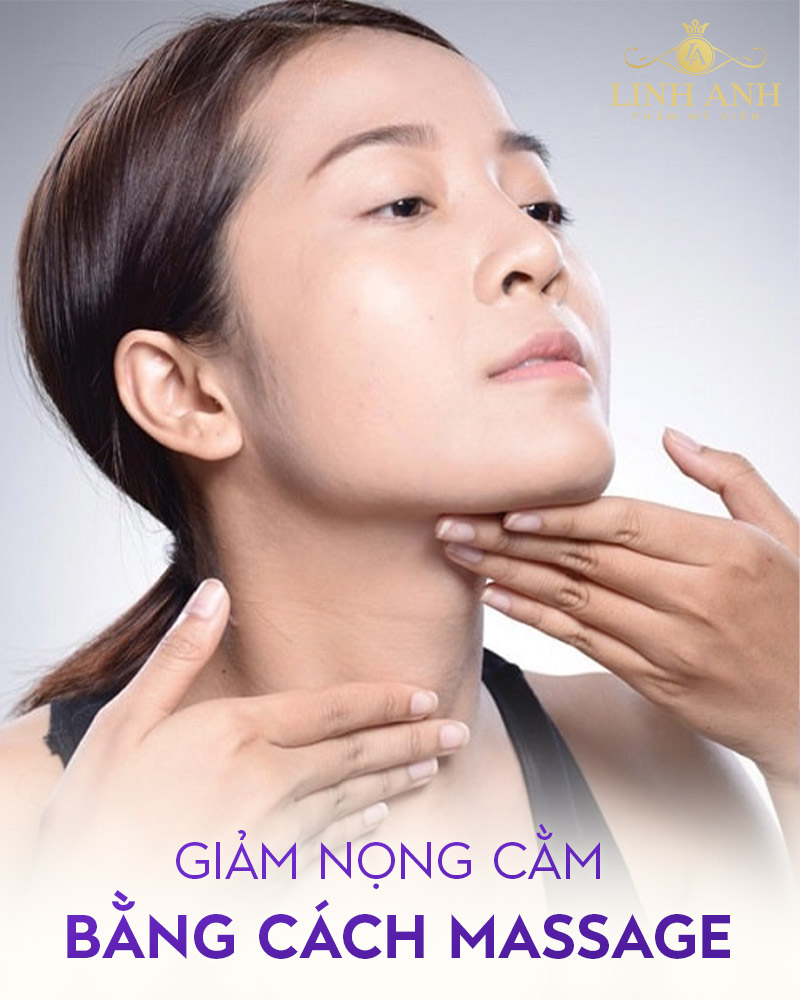 Cách giảm nọng cằm bằng massage