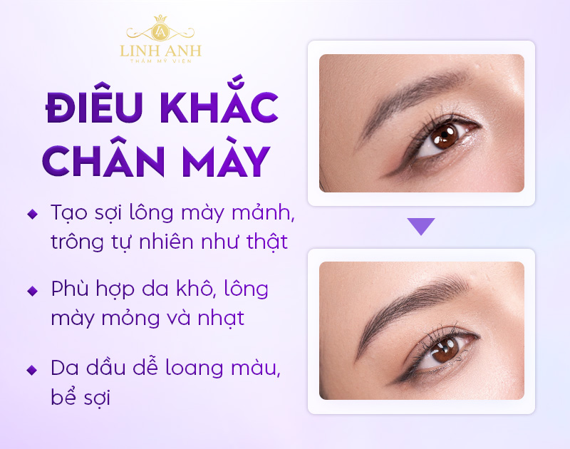 So sánh phun tán bột và điêu khắc lông mày