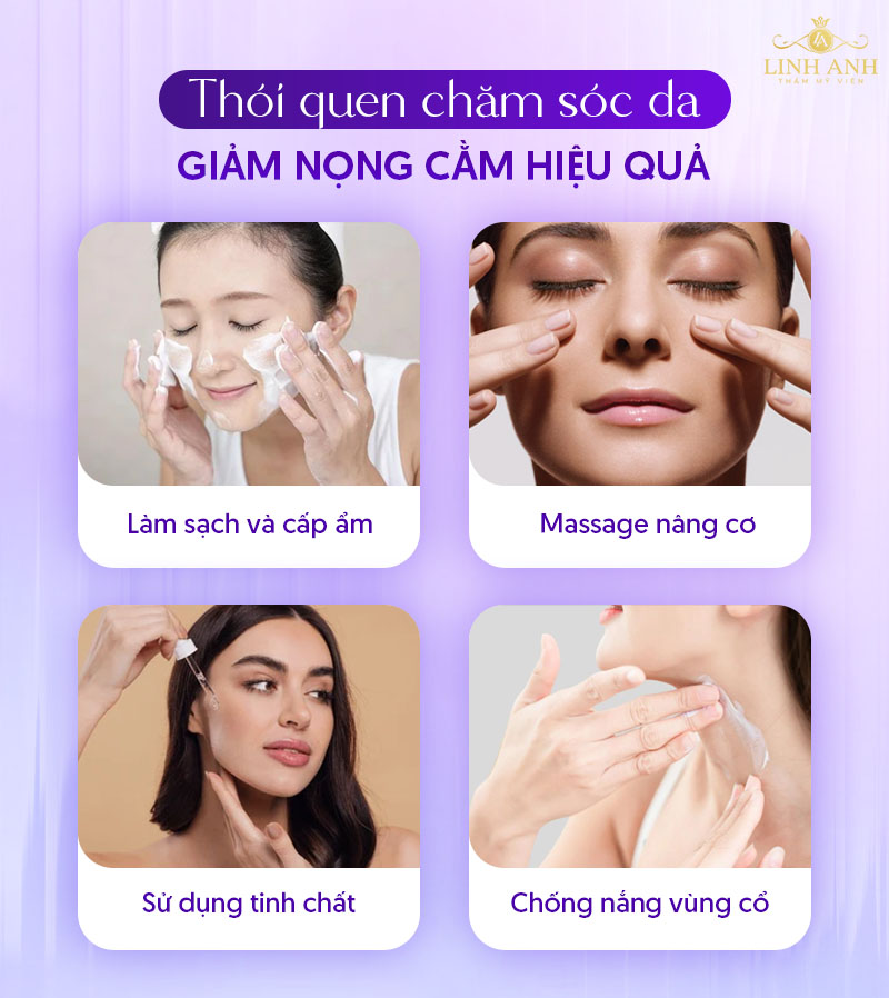 Thói quen hạn chế và cải thiện nọng cằm tự nhiên