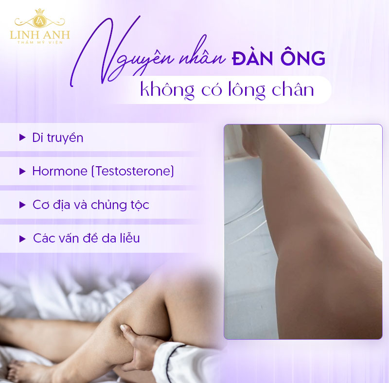 Con trai không có lông chân