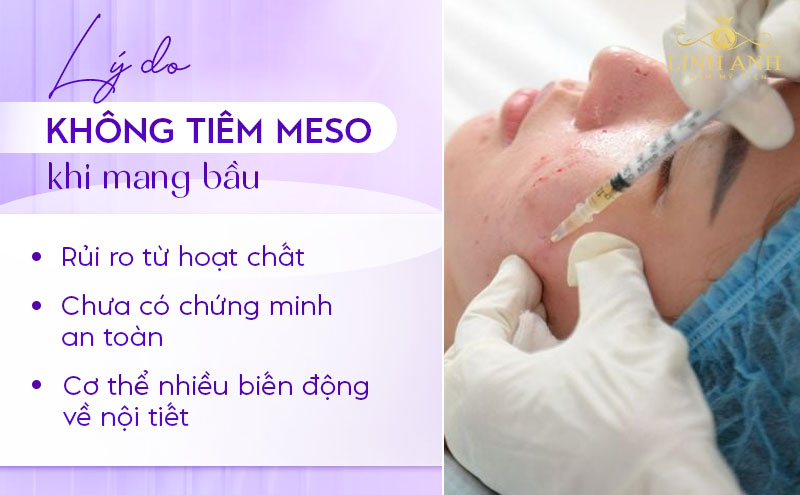 Vì sao phụ nữ mang thai không nên tiêm meso