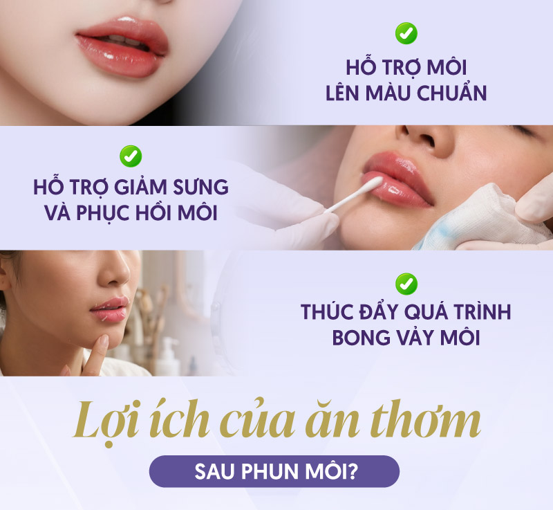 Ăn thơm mang lại nhiều lợi ích sau phun môi