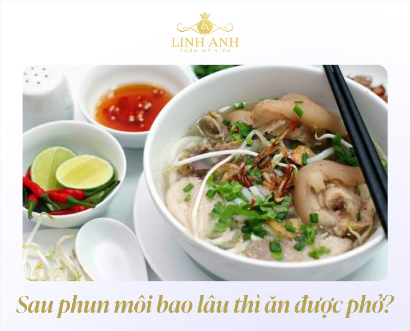 Xăm môi sau ăn bánh phở nhỏ mềm