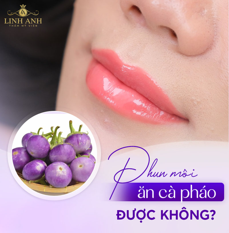 Phun môi ăn cà pháo được không