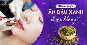 Xăm môi ăn đậu xanh được không