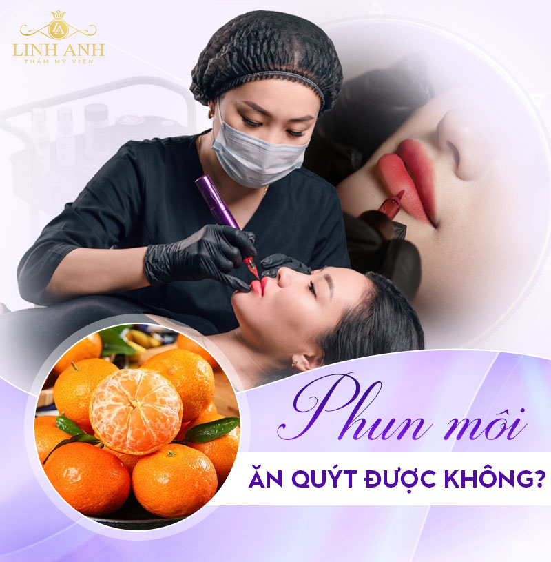 Phun môi ăn quýt được không