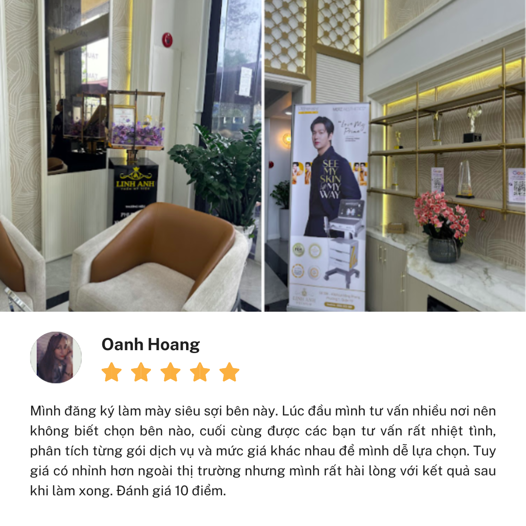 Khách hàng đánh giá cơ cở TMV Linh Anh Lê Hồng Phong