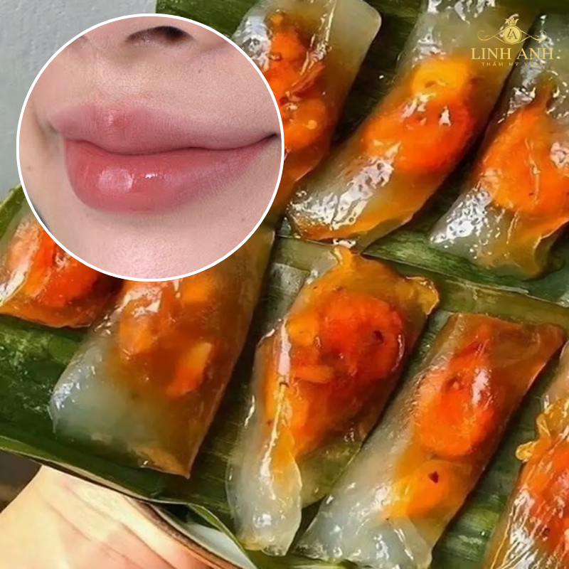 Bánh bột lọc tránh ăn nhân tôm sau phun môi