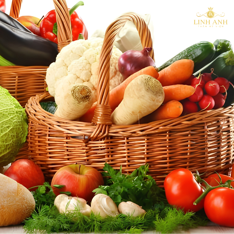 Ăn mướp hương và thực phẩm khác sau phun môi