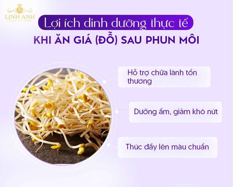 Xăm môi ăn giá được không
