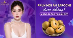Phun xăm môi ăn sapoche được không