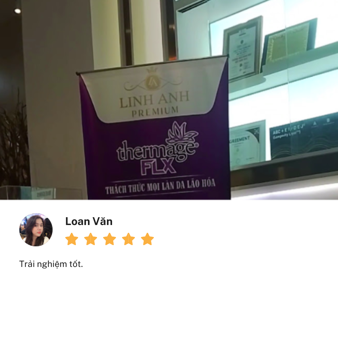 Đánh giá tốt về cơ sở Thẩm Mỹ Linh Anh Nguyễn Văn Trỗi