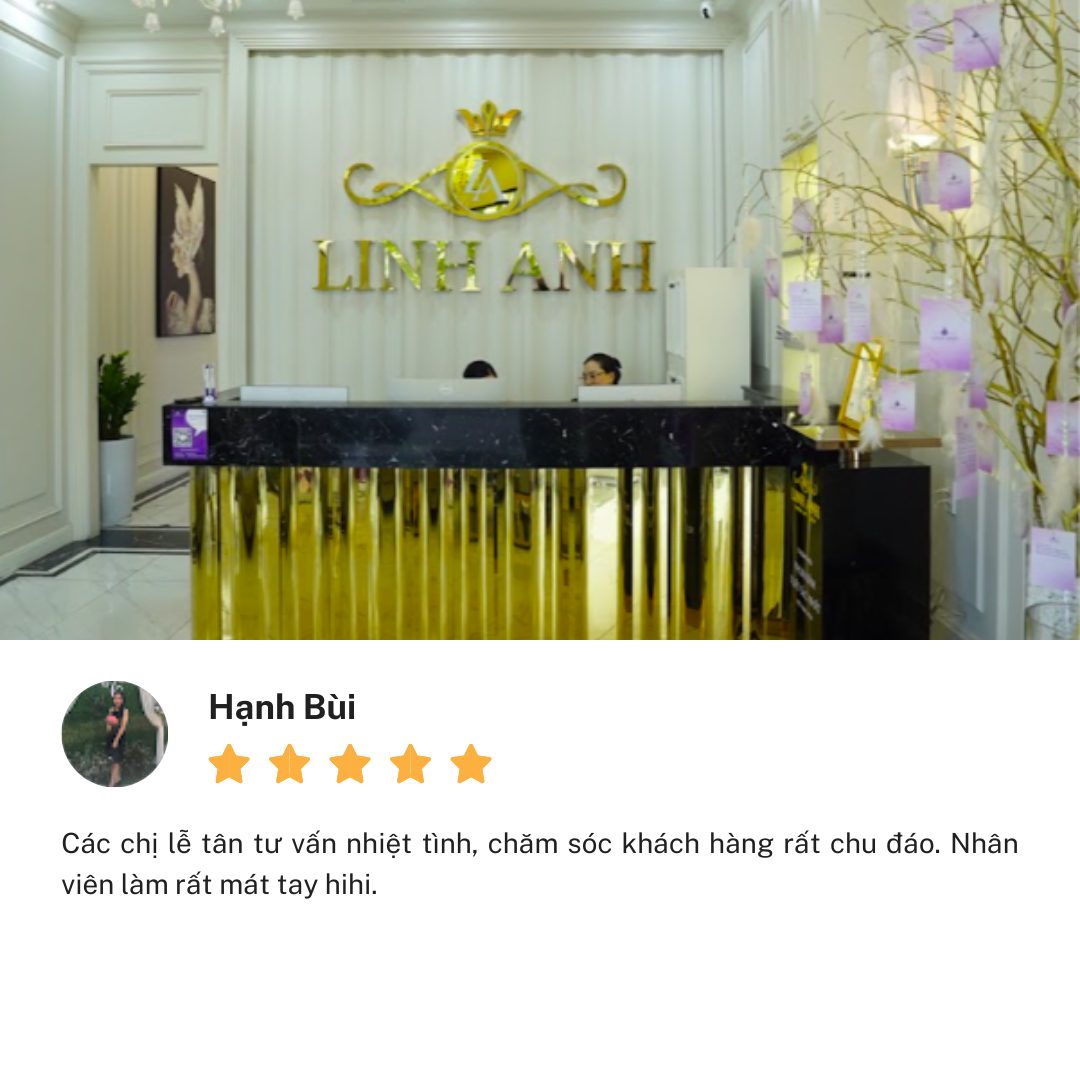 Review Thẩm Mỹ Viện Linh Anh cơ sở Cách Mạng Tháng 8 Thủ Dầu Một