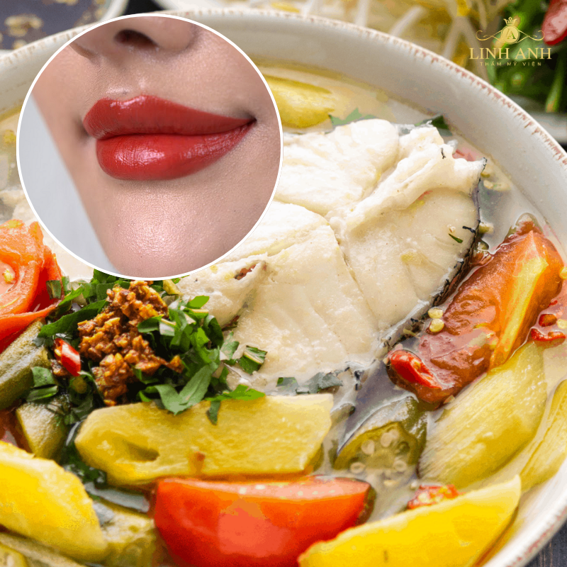 Bổ sung thực phẩm tốt cho môi phun xăm