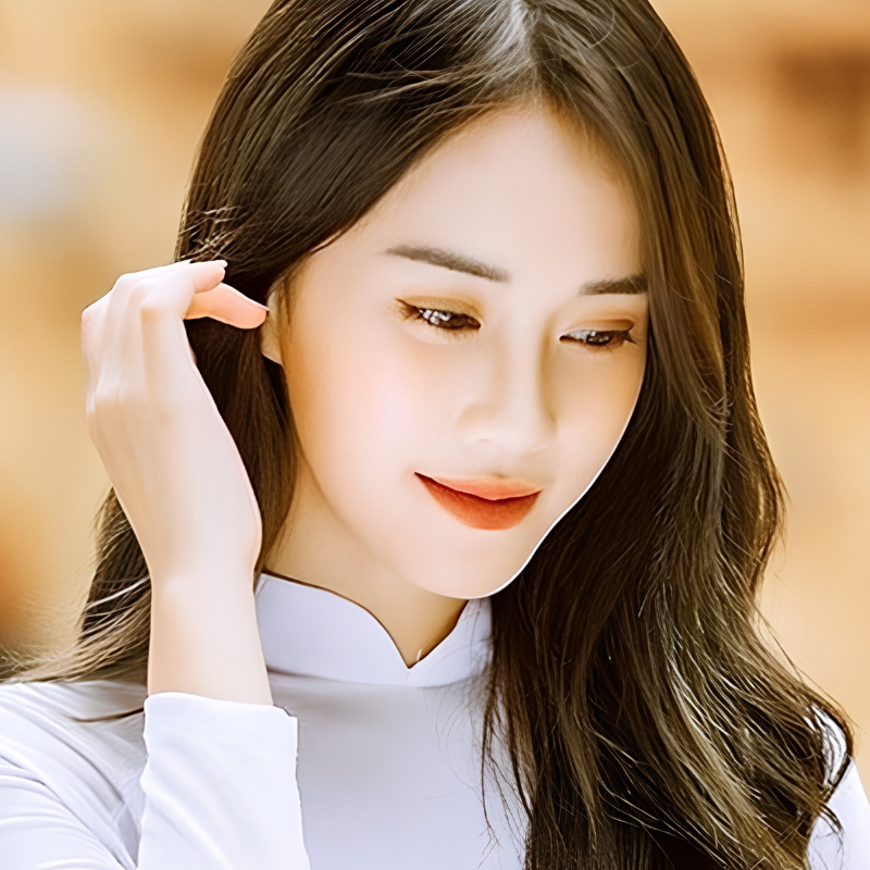 Chụp ảnh cận mặt đẹp cho nữ mặt dài