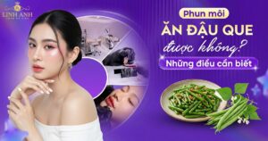 Phun xăm môi ăn đậu que được không