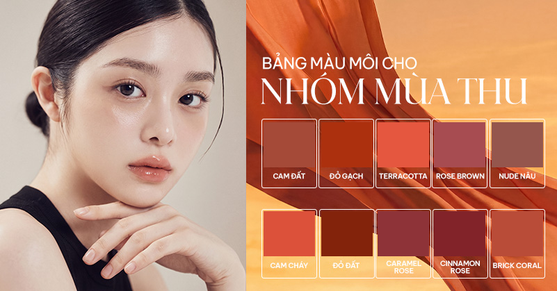 Bảng màu môi Mùa Thu Personal 4K Color