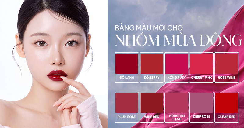 Bảng màu môi Mùa Đông Personal 4K Color