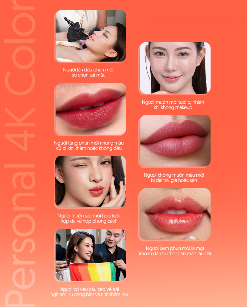 Nên đi phun môi Personal 4K Color