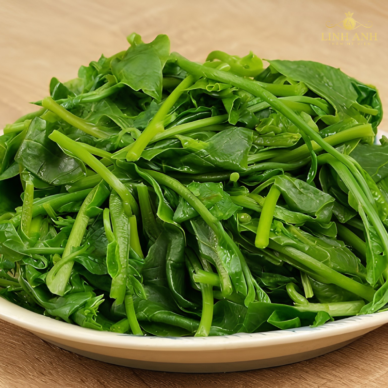 Rau mồng tơi giúp môi phun kháng viêm tốt