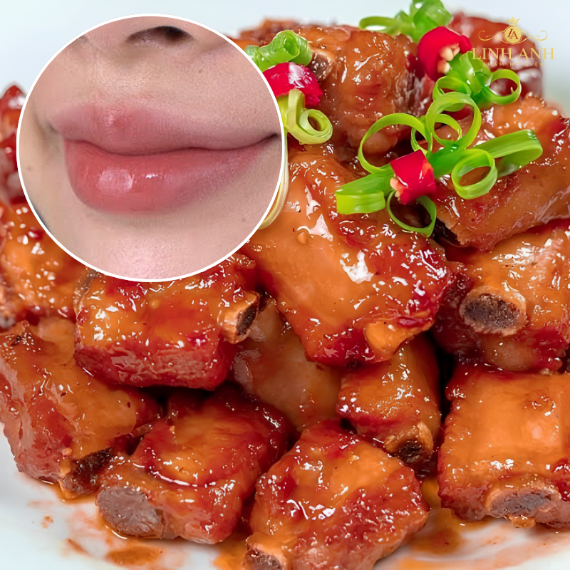 phun moi an thit kho duoc khong