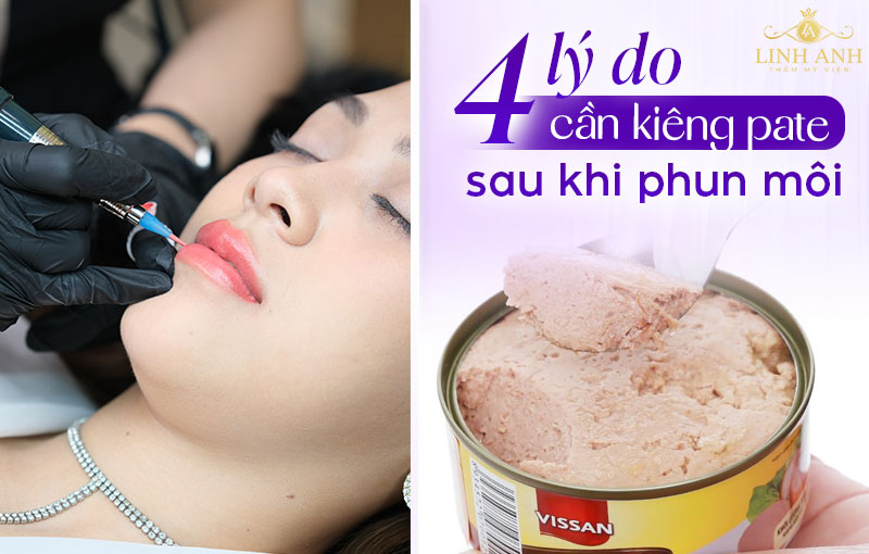 Xăm môi ăn pate được không