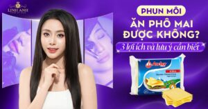 Phun xăm môi ăn phô mai được không