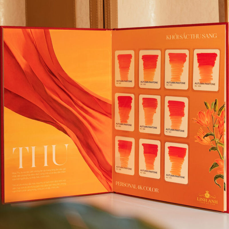 Thiết kế màu môi sắc Thu