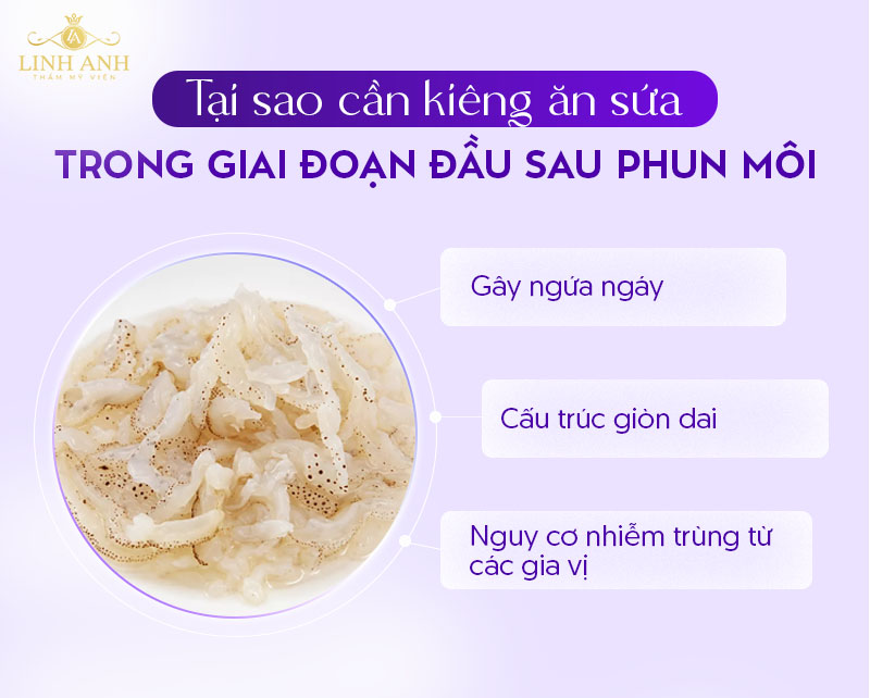 Xăm môi ăn sứa được không
