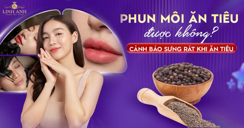 Phun xăm môi ăn tiêu được không