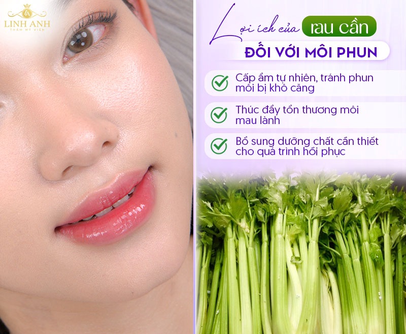 Phun môi ăn rau cần được không
