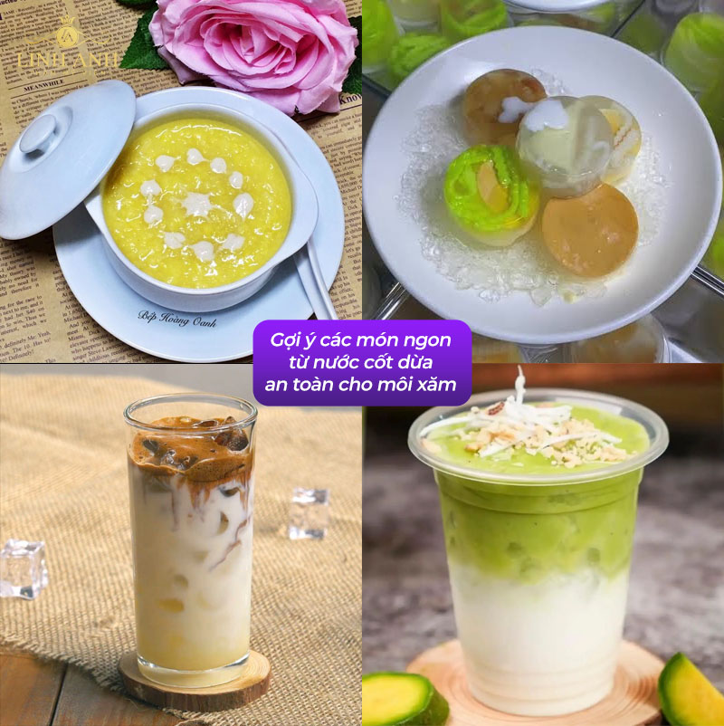 Các món ăn từ nước cốt dừa sau phun môi