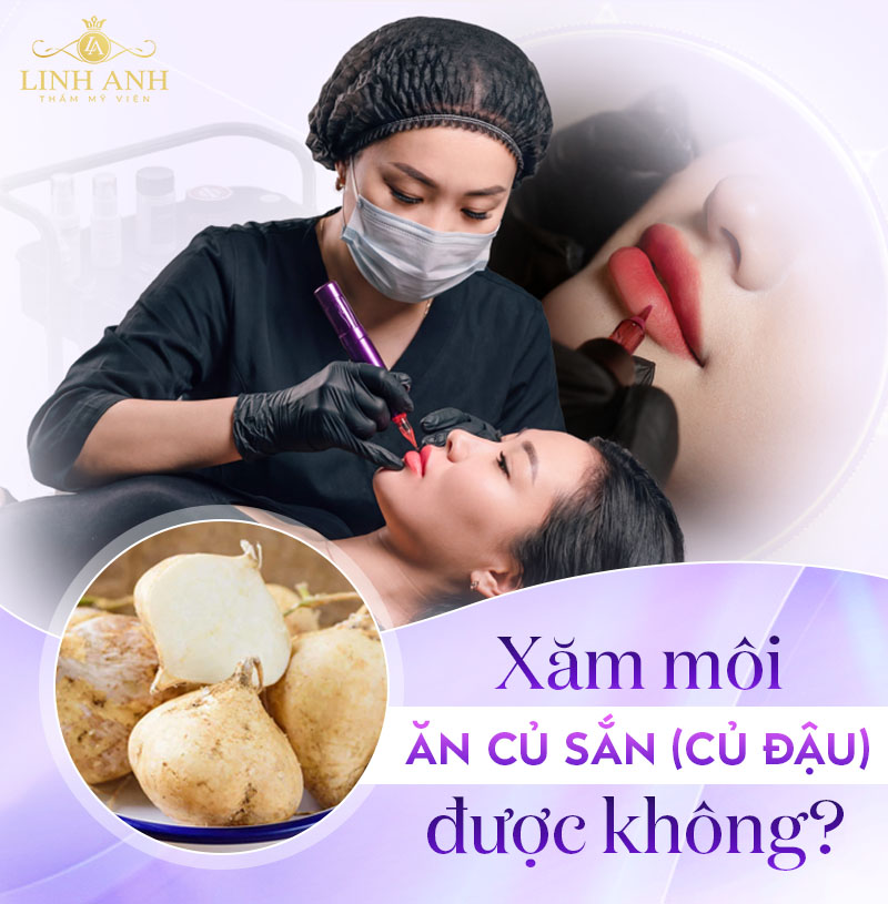 Phun môi ăn củ sắn củ đậu được không