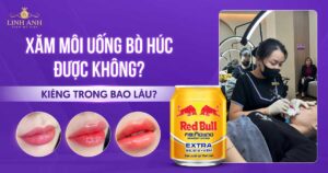 Phun xăm môi uống bò húc được không