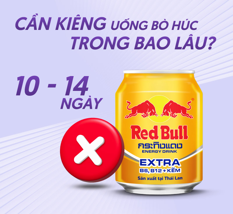 Kiêng uống bò húc sau phun môi