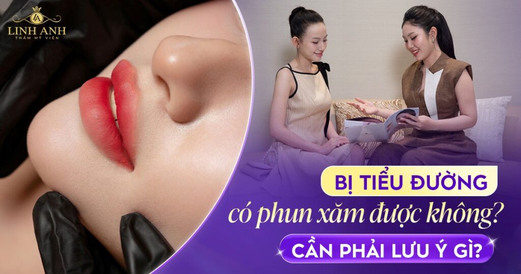 Bị tiểu đường có phun xăm môi được không