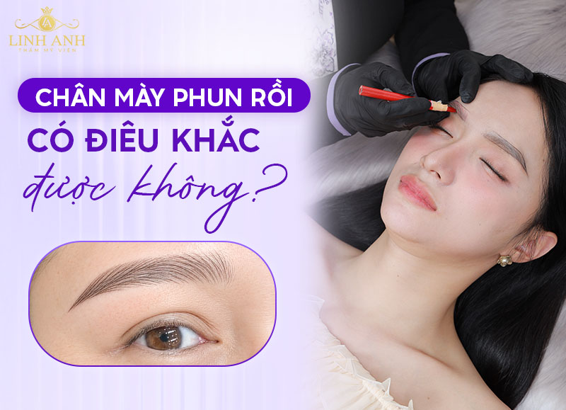 Chân mày phun rồi có điêu khắc được