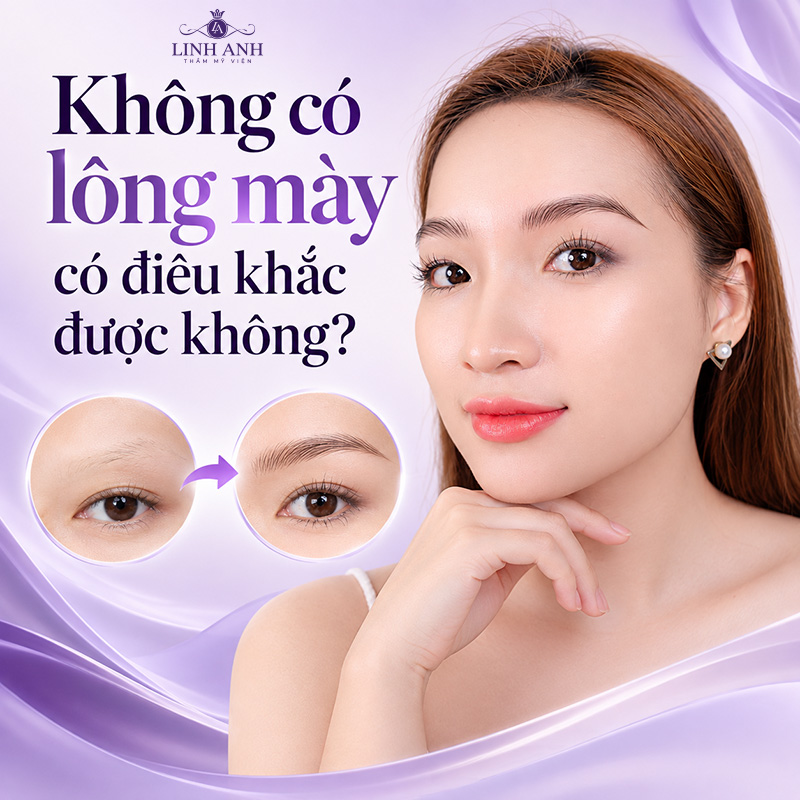 Không có lông mày điêu khắc mày được