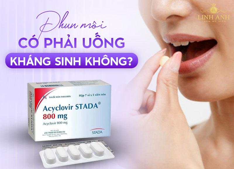 Xăm môi có phải uống thuốc kháng sinh không
