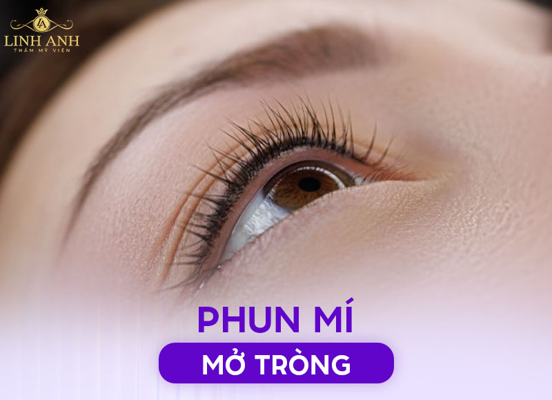 Các kiểu phun mí mắt đẹp tự nhiên và thịnh hành hiện nay 9 Phun mí mở tròng