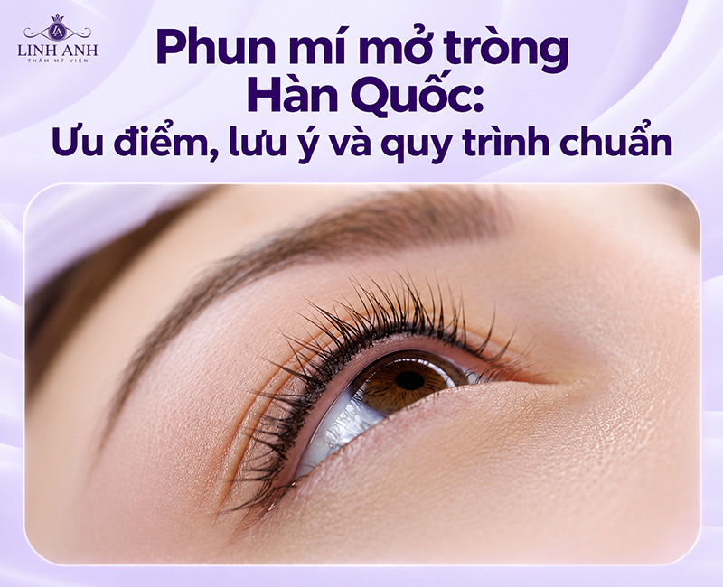 Phun mí mở tròng Hàn Quốc: Ưu điểm, lưu ý và quy trình chuẩn 20 Phun mí mở tròng kiểu Hàn