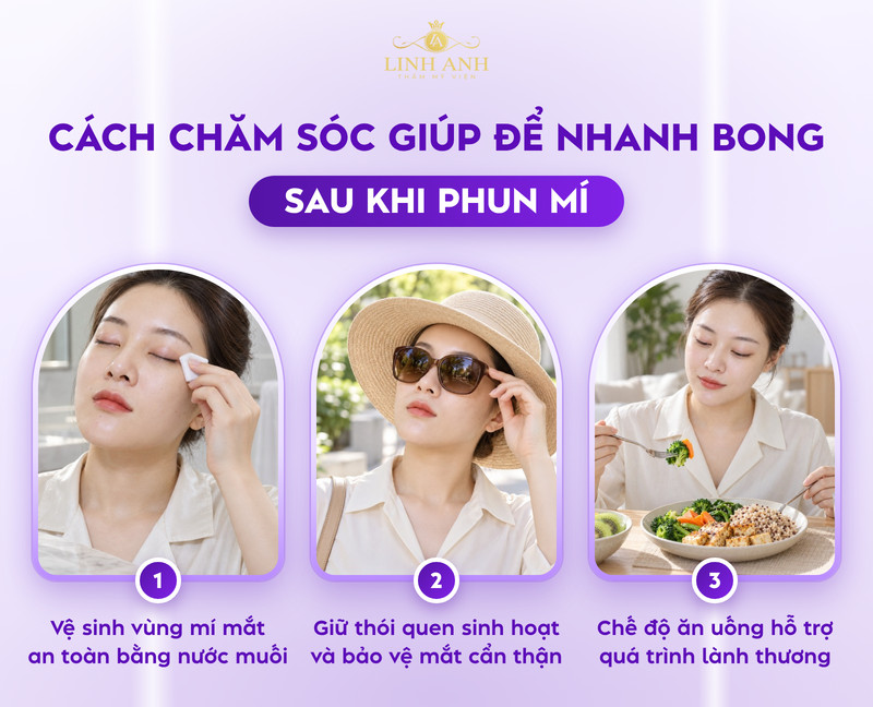 Phun mí bao lâu thì bong? Quá trình hồi phục và cách chăm sóc chuẩn 8 Các cách chăm sóc sau khi phun mí
