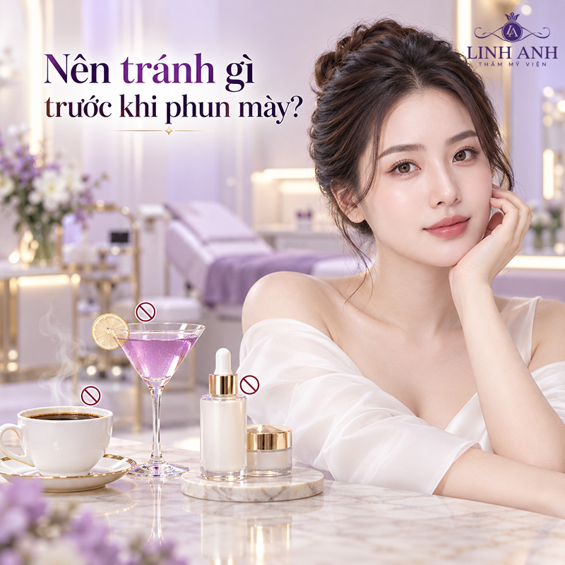 Những điều cần chuẩn bị trước khi phun mày để màu lên chuẩn đẹp 9 Nên tránh gì trước khi phun mày