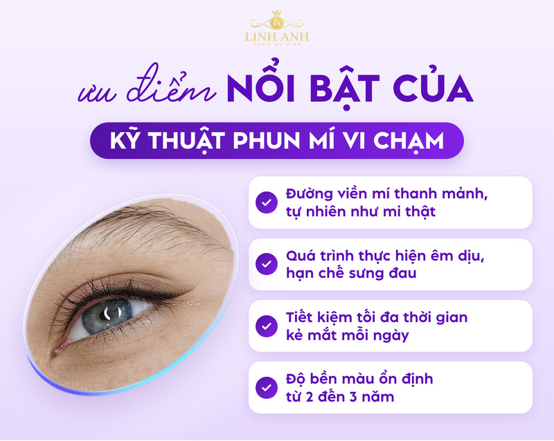 Phun mí vi chạm là gì? Ưu điểm, độ bền và quy trình an toàn 9 Các ưu điểm nổi bật của phun mí vi chạm